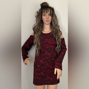 Michael Kors Red & Black Top